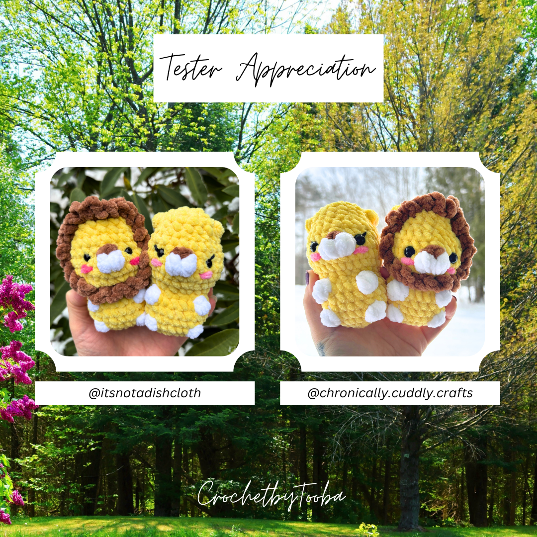 Crochet Pattern 4-in-1 No-Sew Jungle Animals