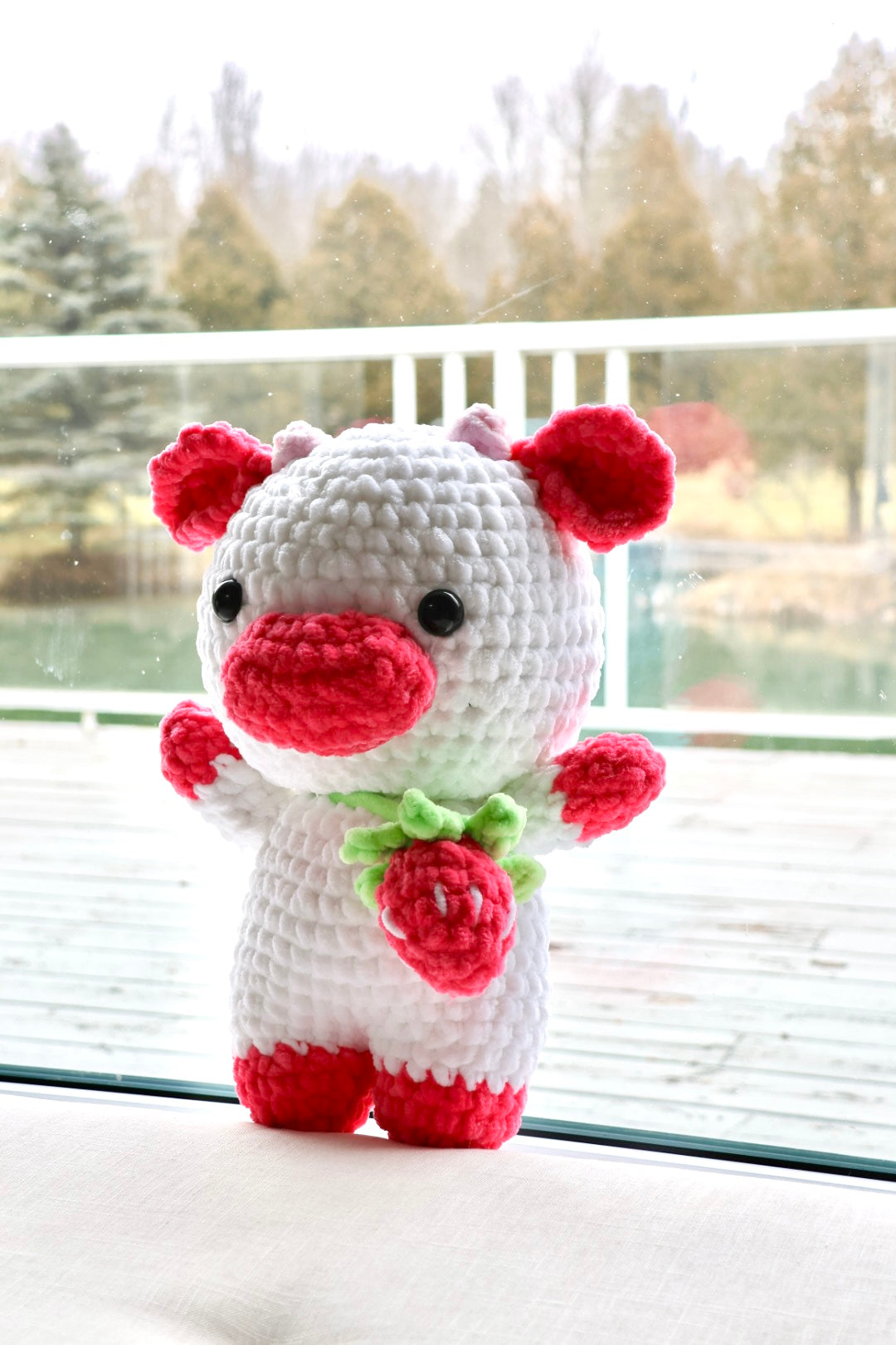 Crochet Pattern Strawberry Cow (Jumbo)