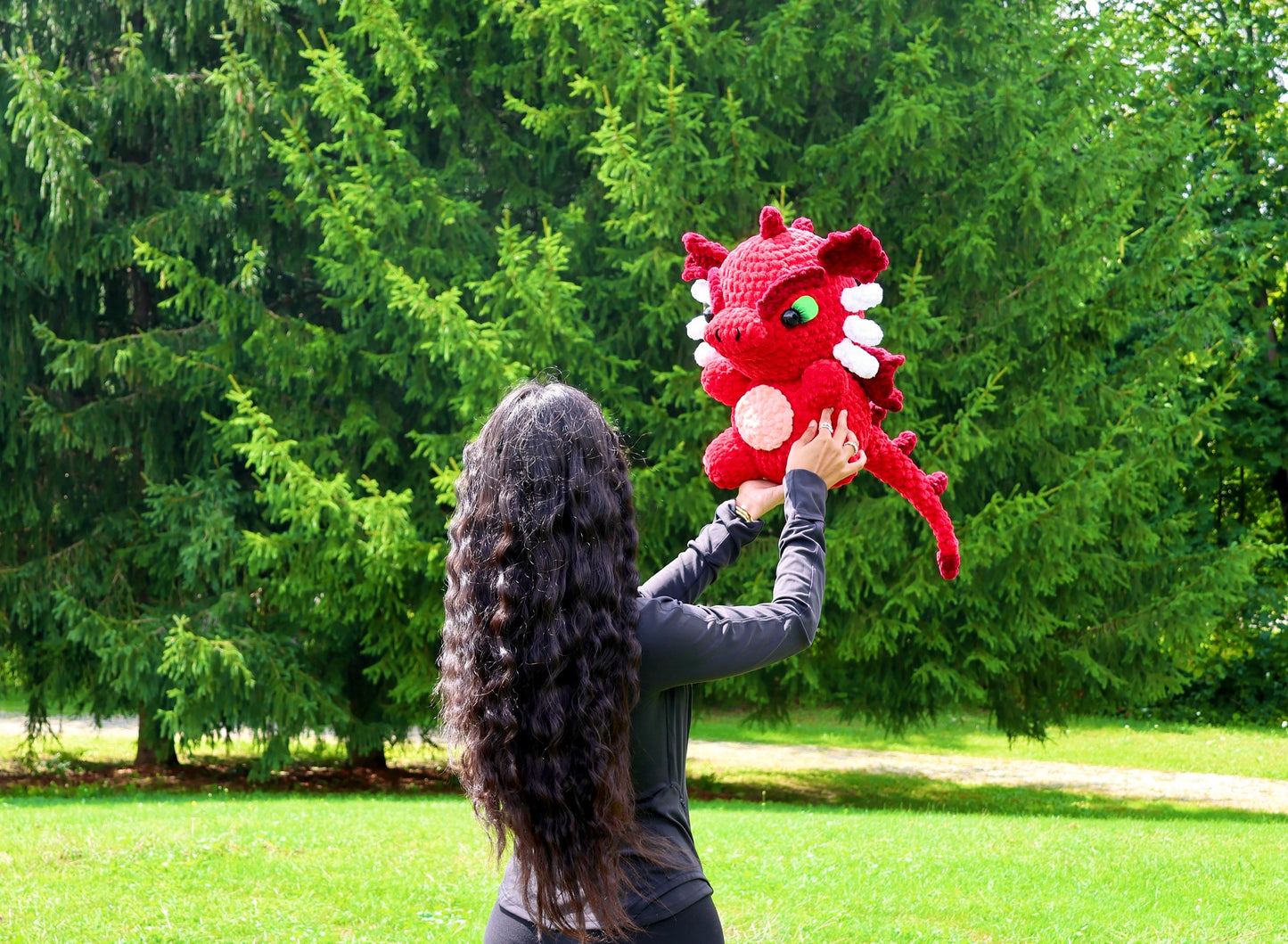 Crochet Pattern Red Dragon (Jumbo)