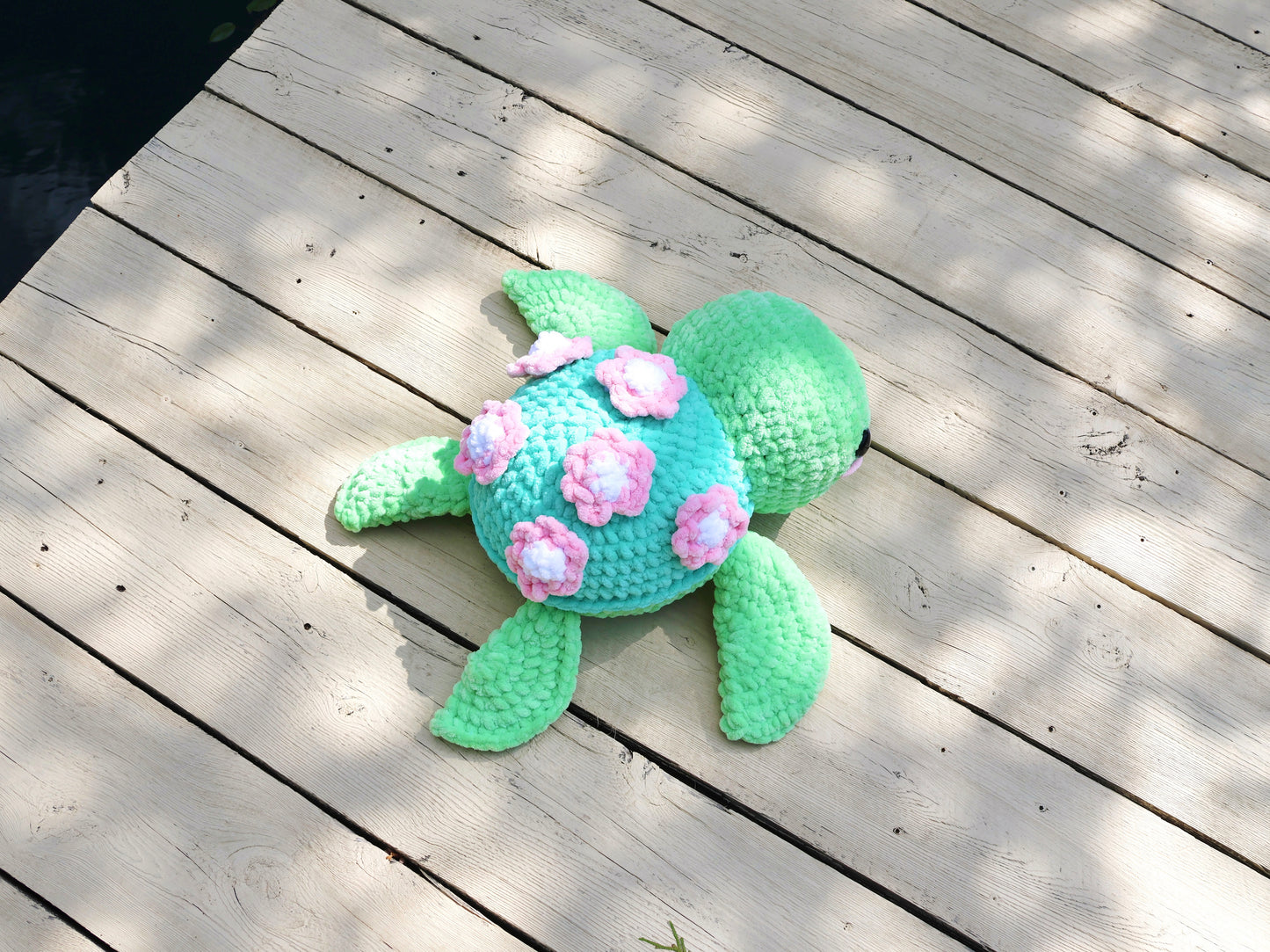 Crochet Pattern Cherry Blossom Turtle (Jumbo)