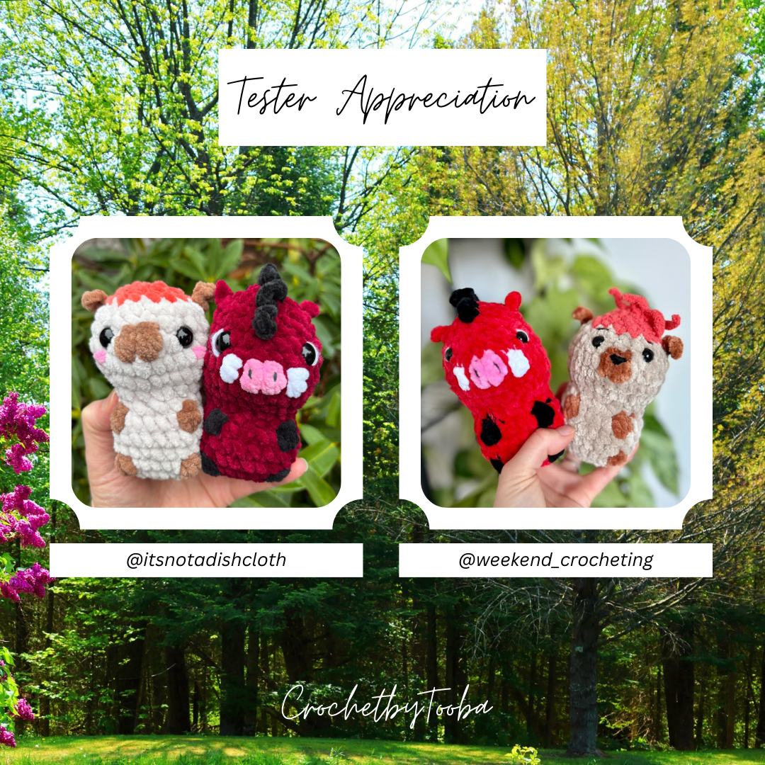 Crochet Pattern 4-in-1 No-Sew Jungle Animals