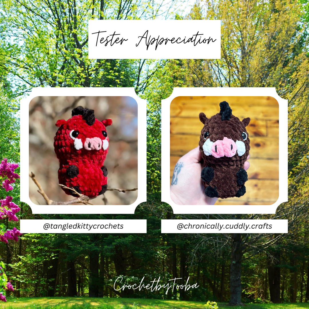 Crochet Pattern 2-in-1 No-Sew Warthog & Meerkat