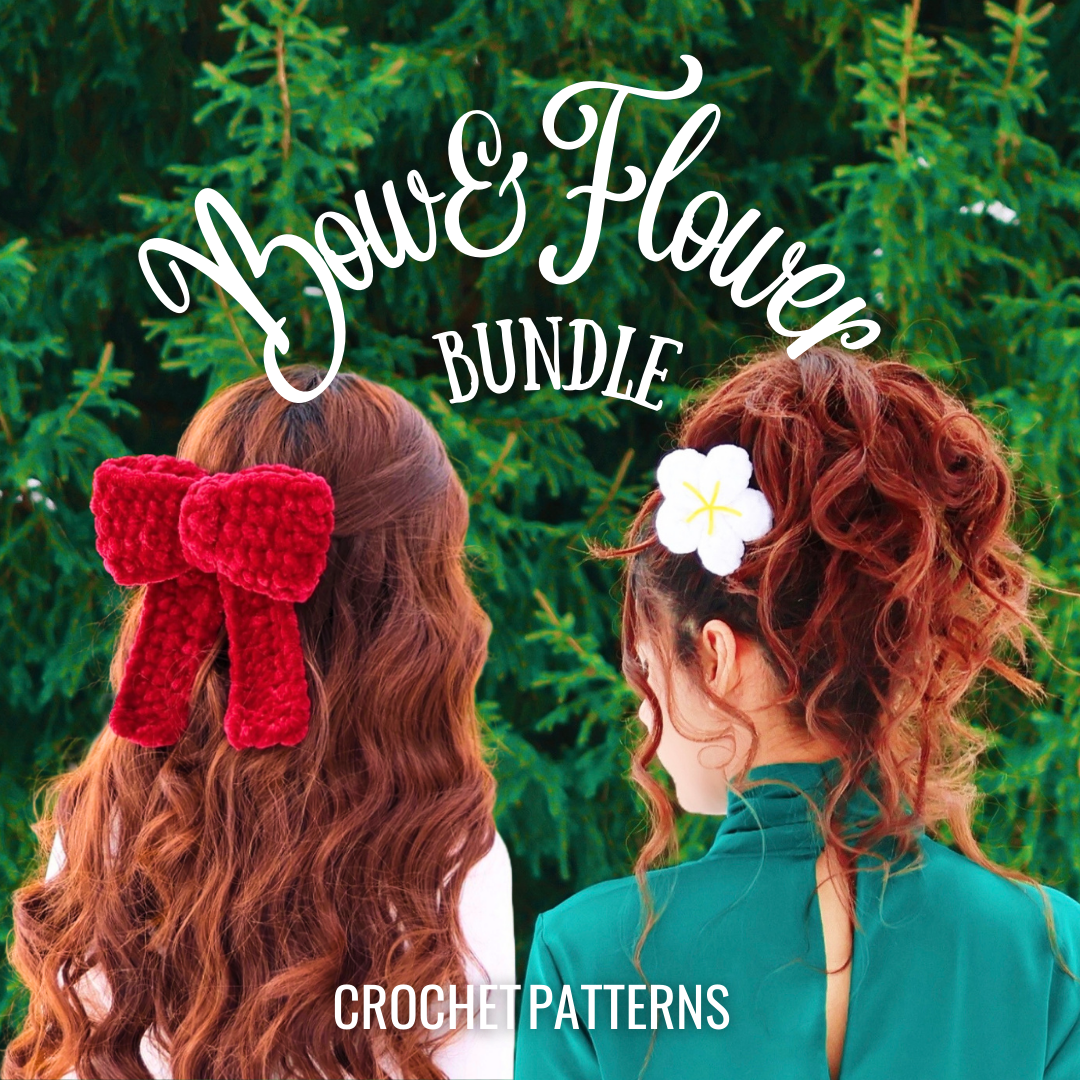 Bundle: Bow & Flower Crochet Pattern