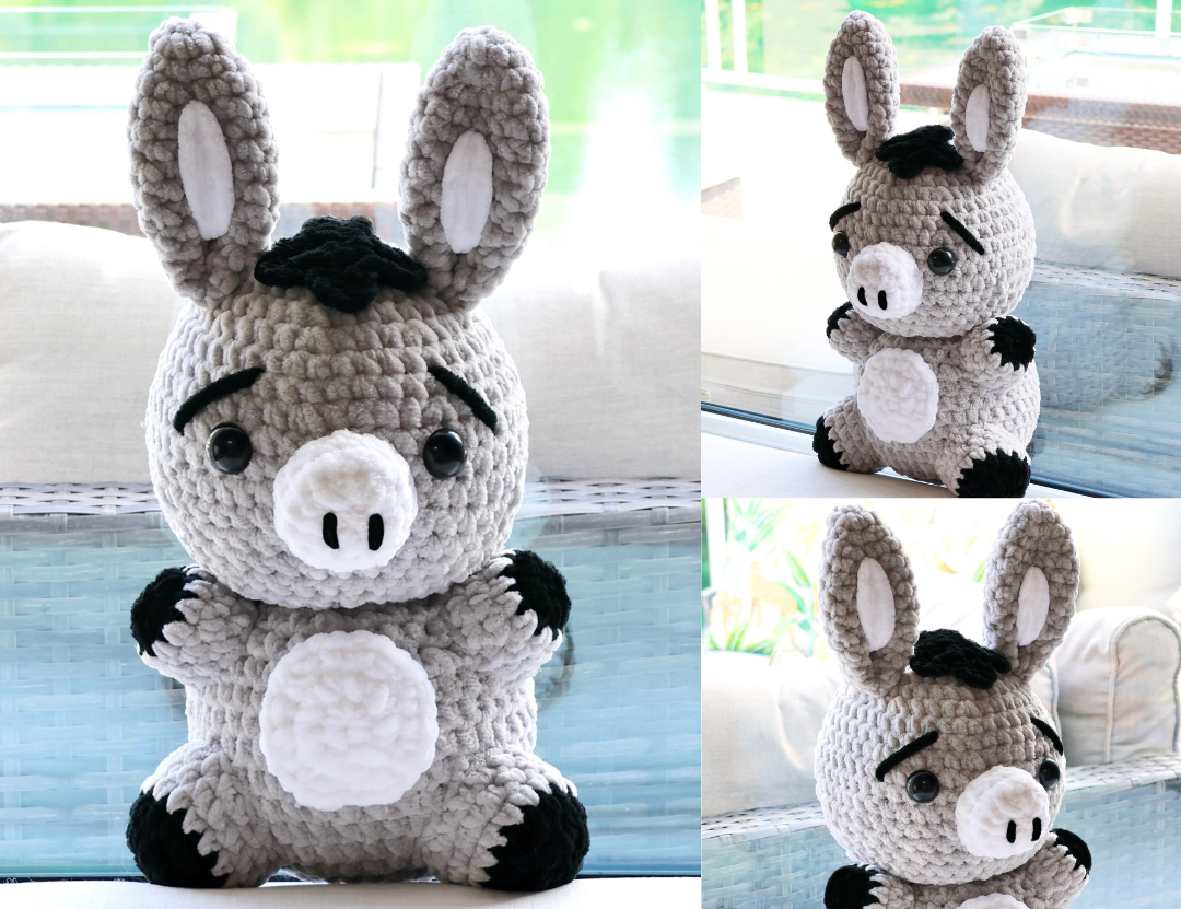 Crochet Pattern Donkey (Jumbo)