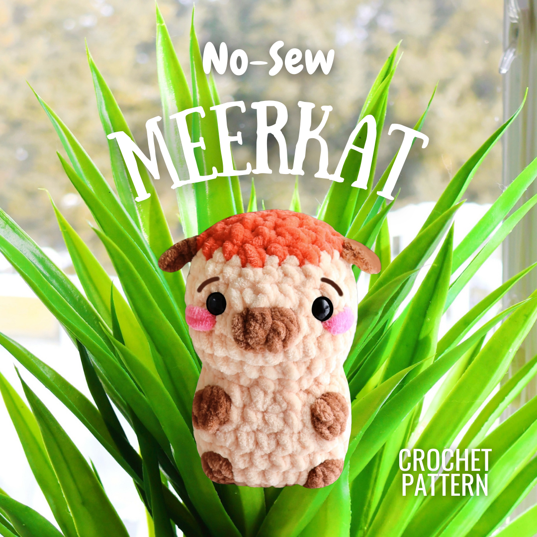 Crochet Pattern 2-in-1 No-Sew Warthog & Meerkat