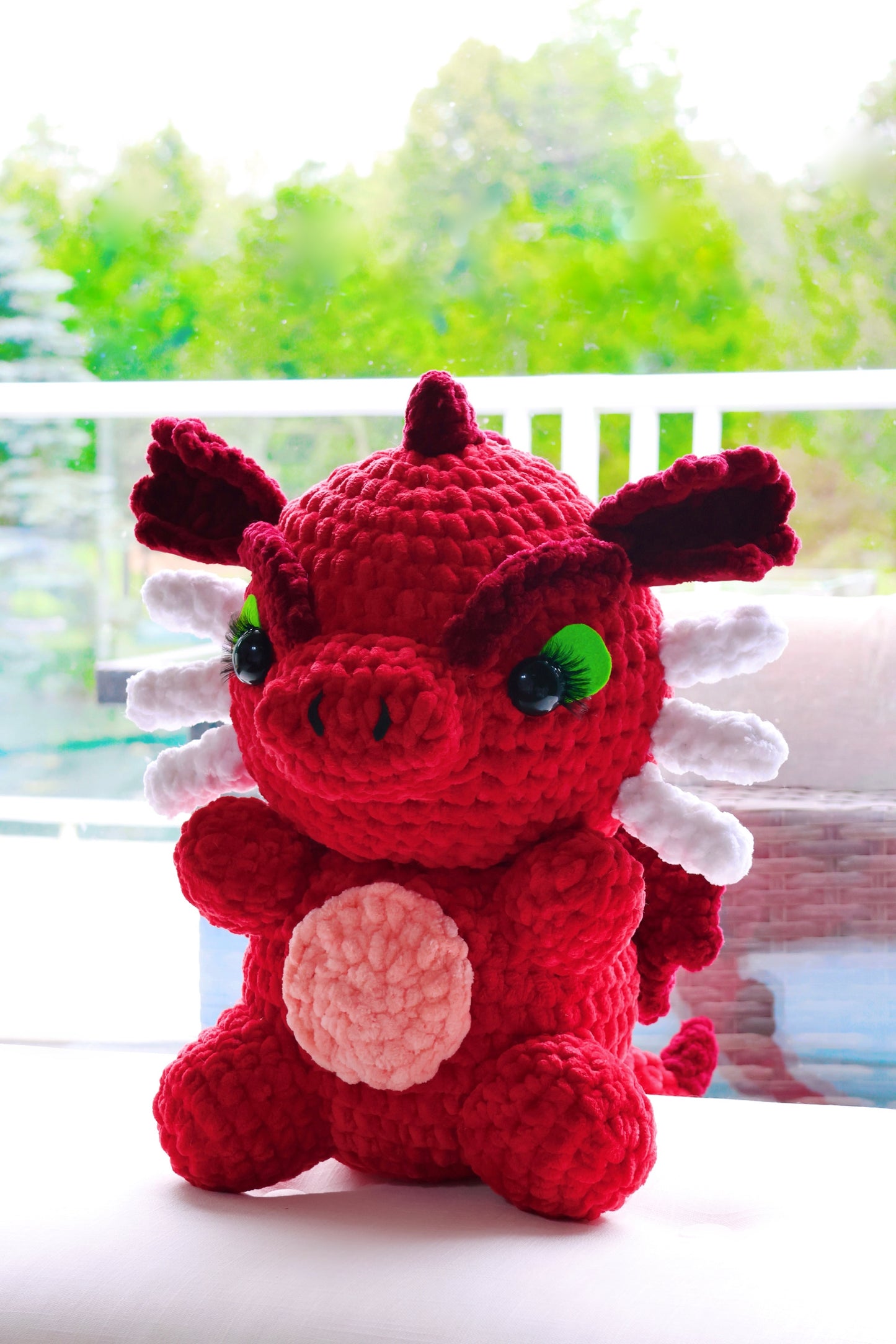 Crochet Pattern Red Dragon (Jumbo)