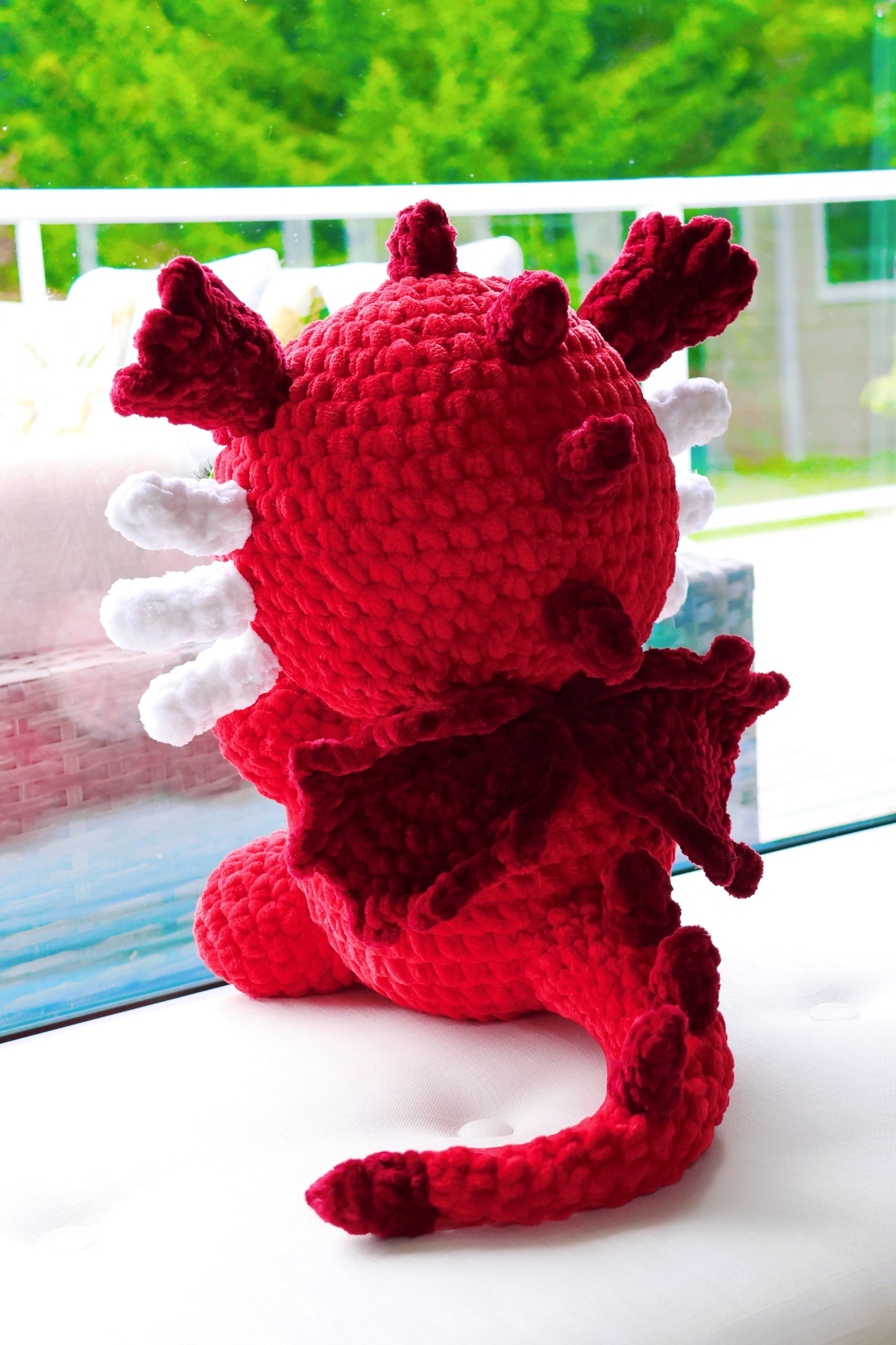 Crochet Pattern Red Dragon (Jumbo)