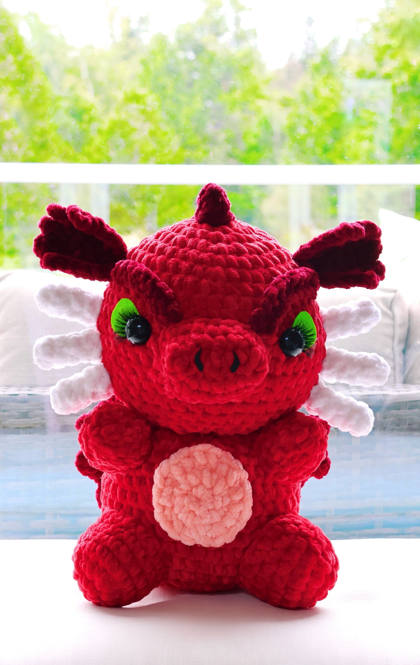 Crochet Pattern Red Dragon (Jumbo)