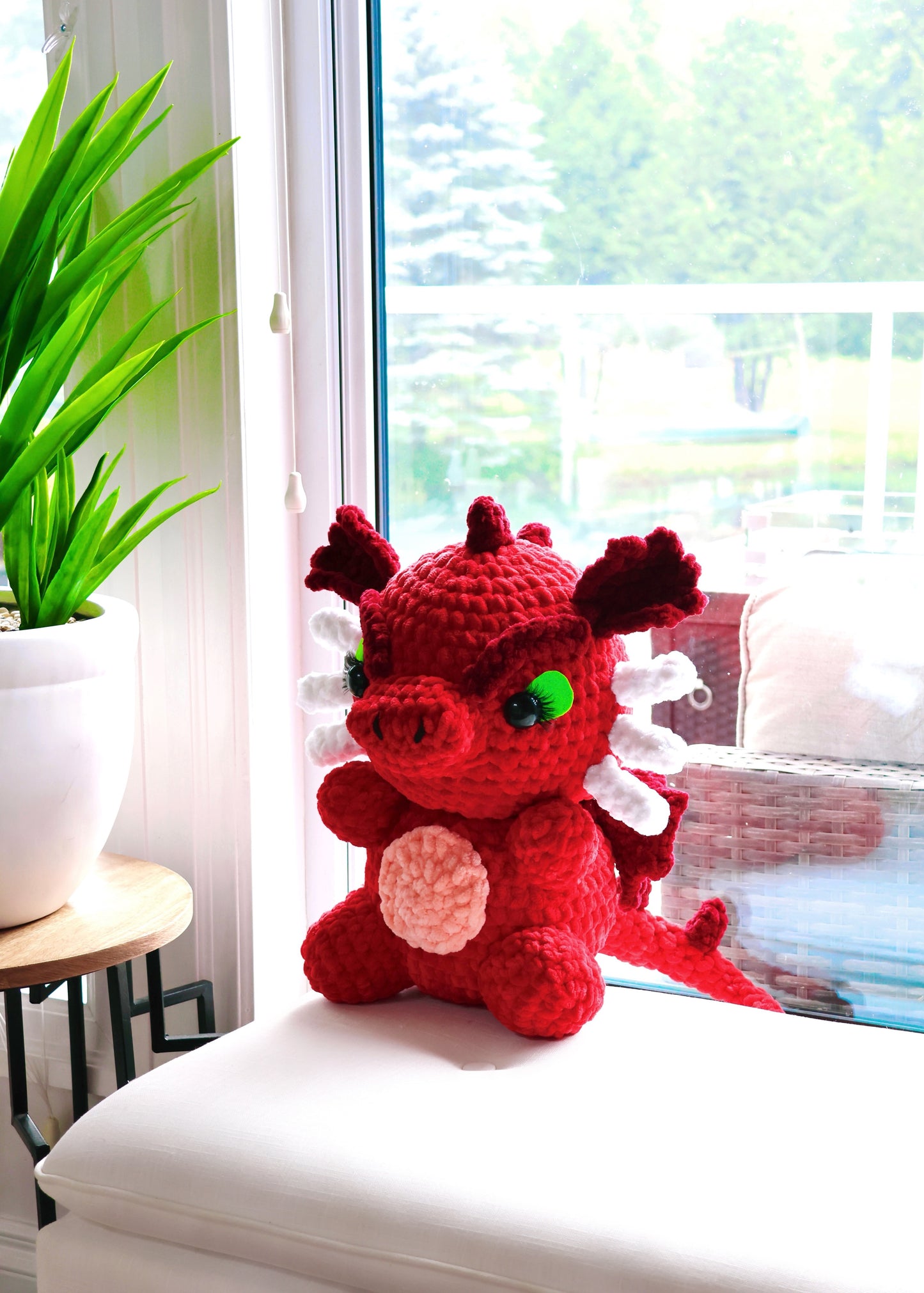 Crochet Pattern Red Dragon (Jumbo)