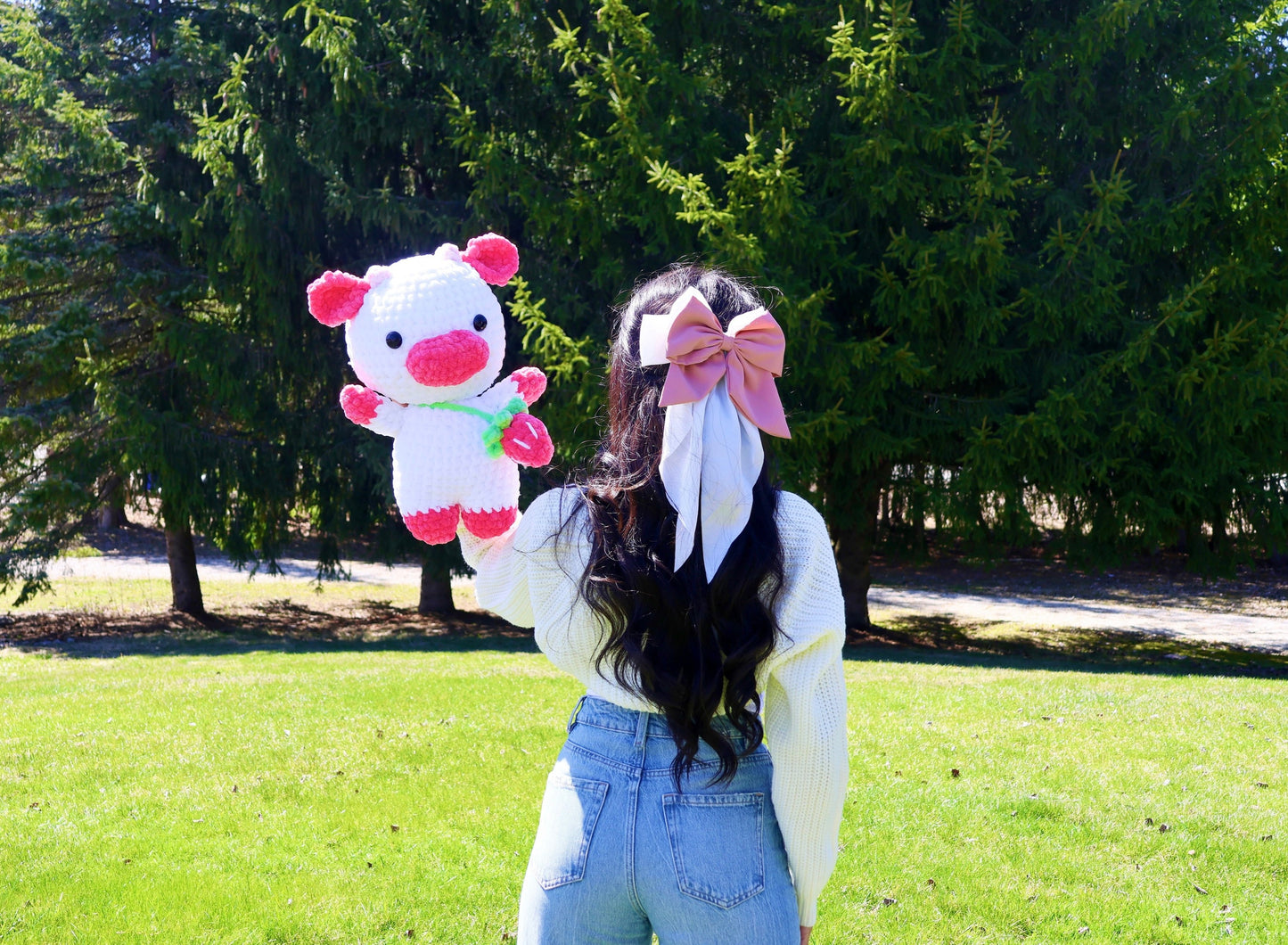 Crochet Pattern Strawberry Cow (Jumbo)