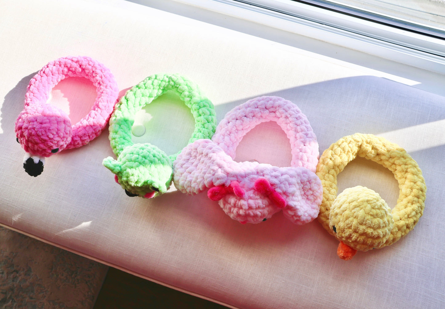 Crochet Pattern 4-in-1 Floaties Bundle - Frog Duck Flamingo Bunny - Animal Pattern Not Included