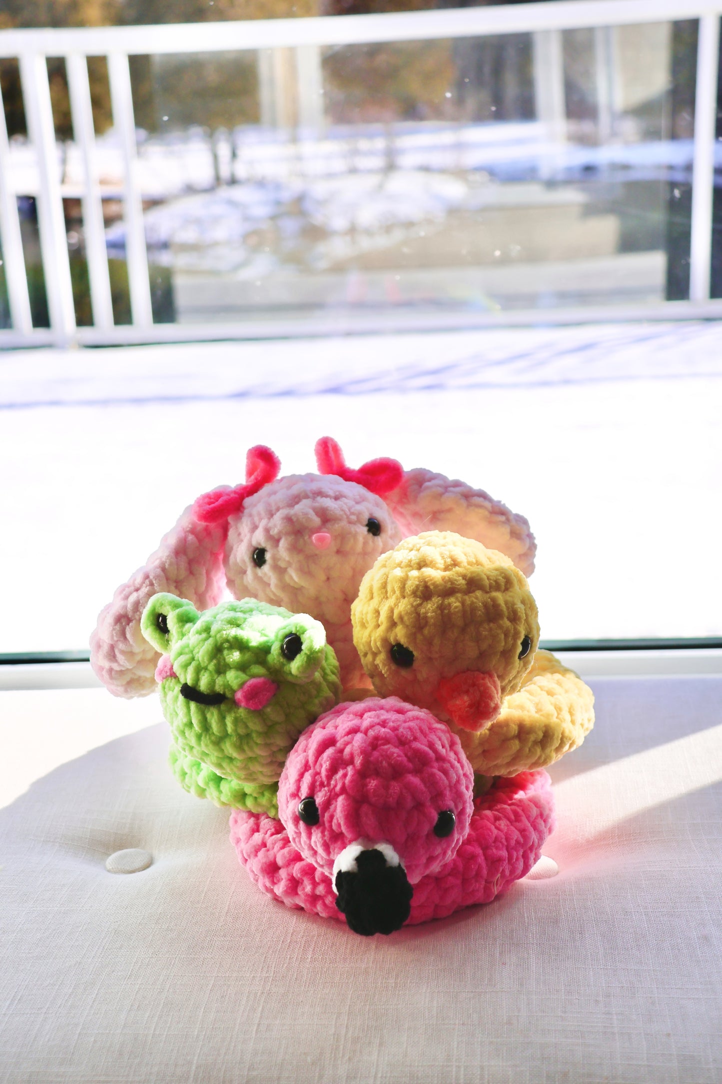 Crochet Pattern 4-in-1 Floaties Bundle - Frog Duck Flamingo Bunny - Animal Pattern Not Included