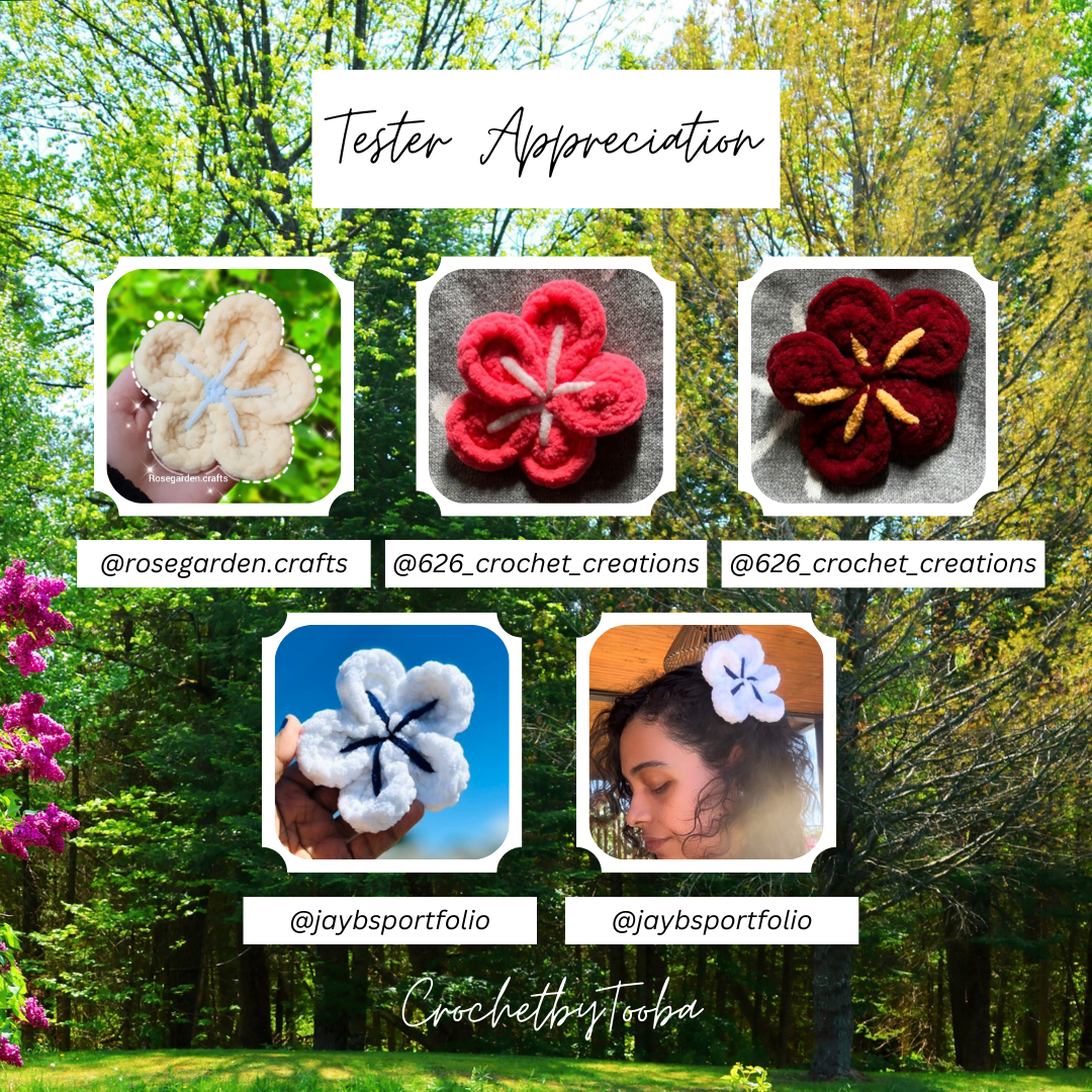 Bundle: Bow & Flower Crochet Pattern
