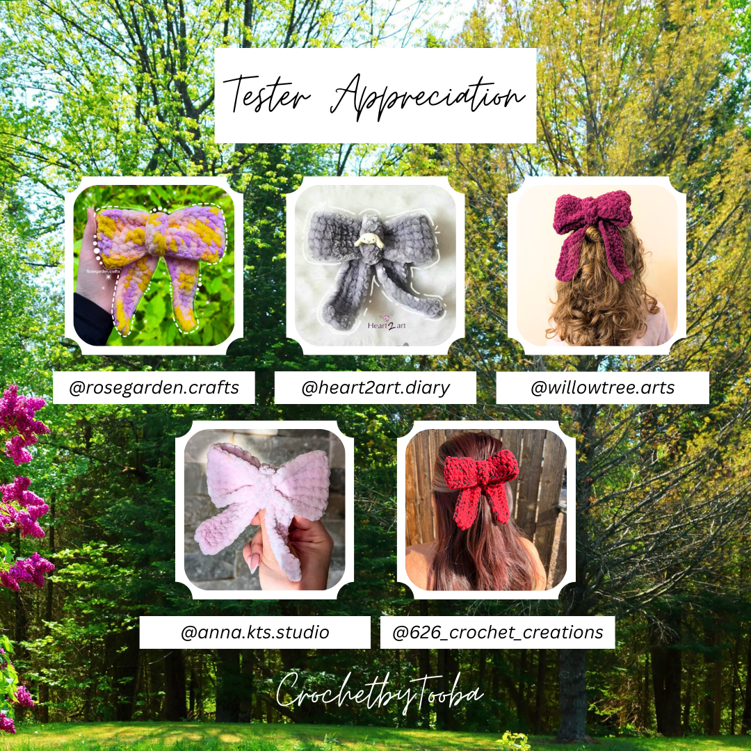 Bundle: Bow & Flower Crochet Pattern