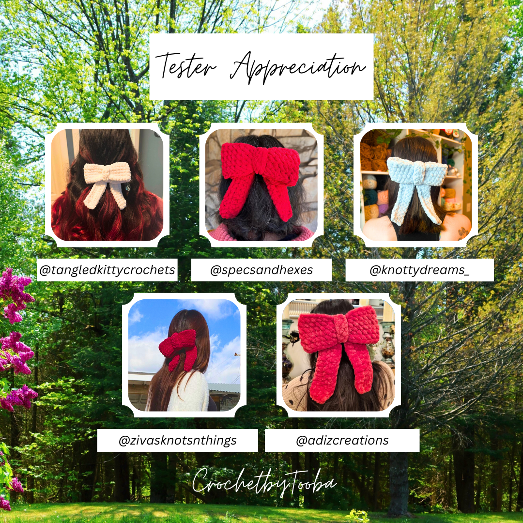 Bundle: Bow & Flower Crochet Pattern