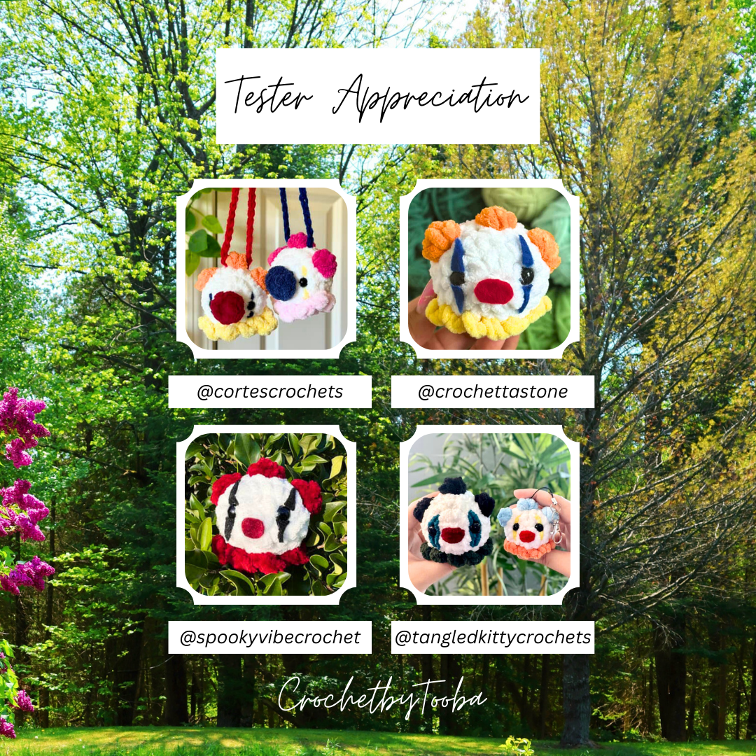 Crochet Pattern 2-in-1 No-Sew Clown