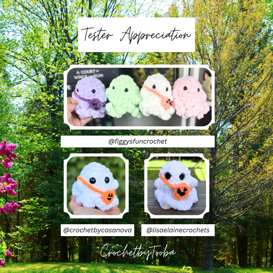 Crochet Pattern 2-in-1 No-Sew Ghost with Pumpkin