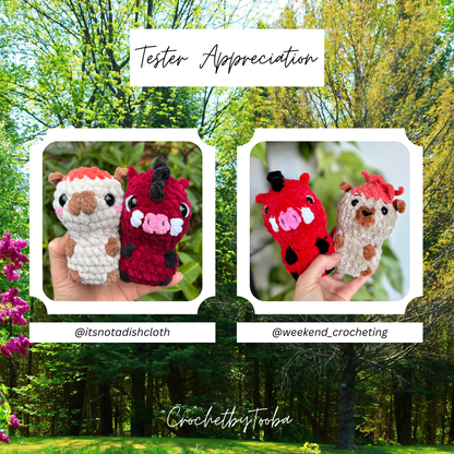 Crochet Pattern 4-in-1 No-Sew Jungle Animals
