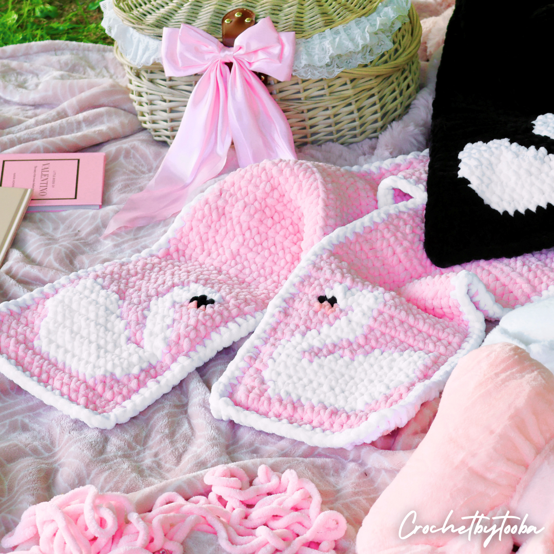 Swan Duet Scarf Crochet Pattern