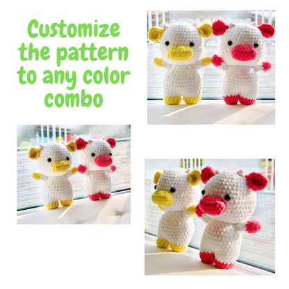 Crochet Pattern Cow (Jumbo)