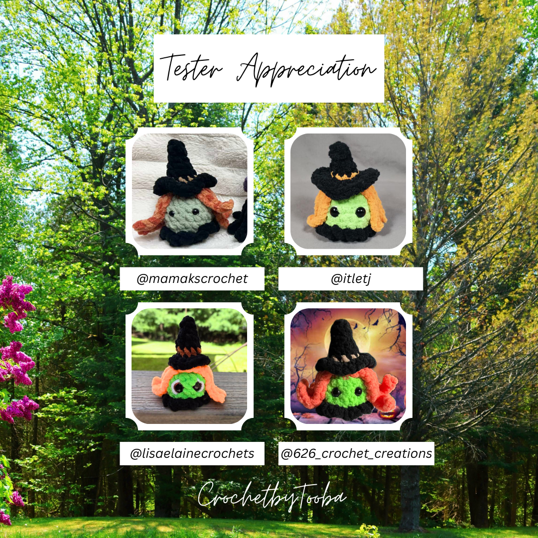 Crochet Pattern 3-in-1 No/Low-Sew Wizard, Scarecrow & Witch