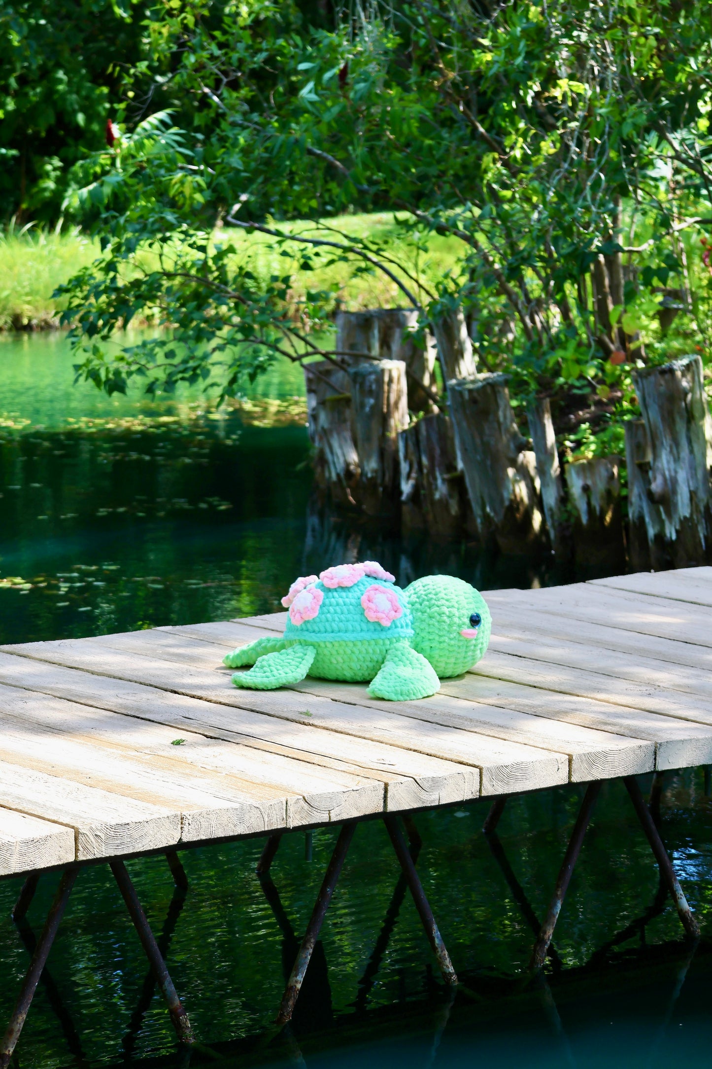 Crochet Pattern Cherry Blossom Turtle (Jumbo)