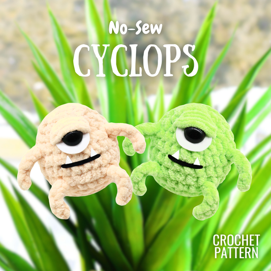 Crochet Pattern No-Sew Cyclops