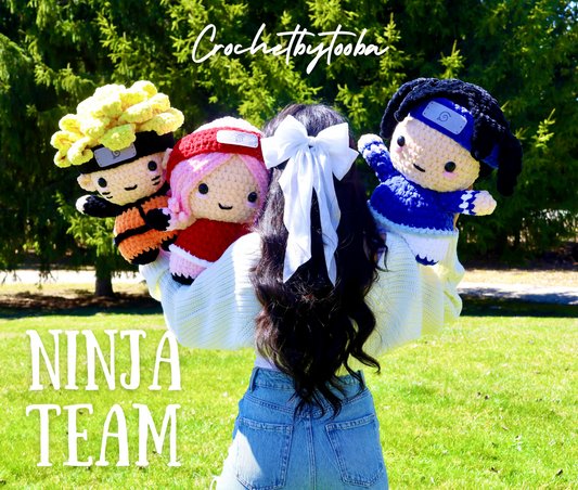 Bundle: 3 in 1 Ninja Team (Jumbo) Crochet Pattern