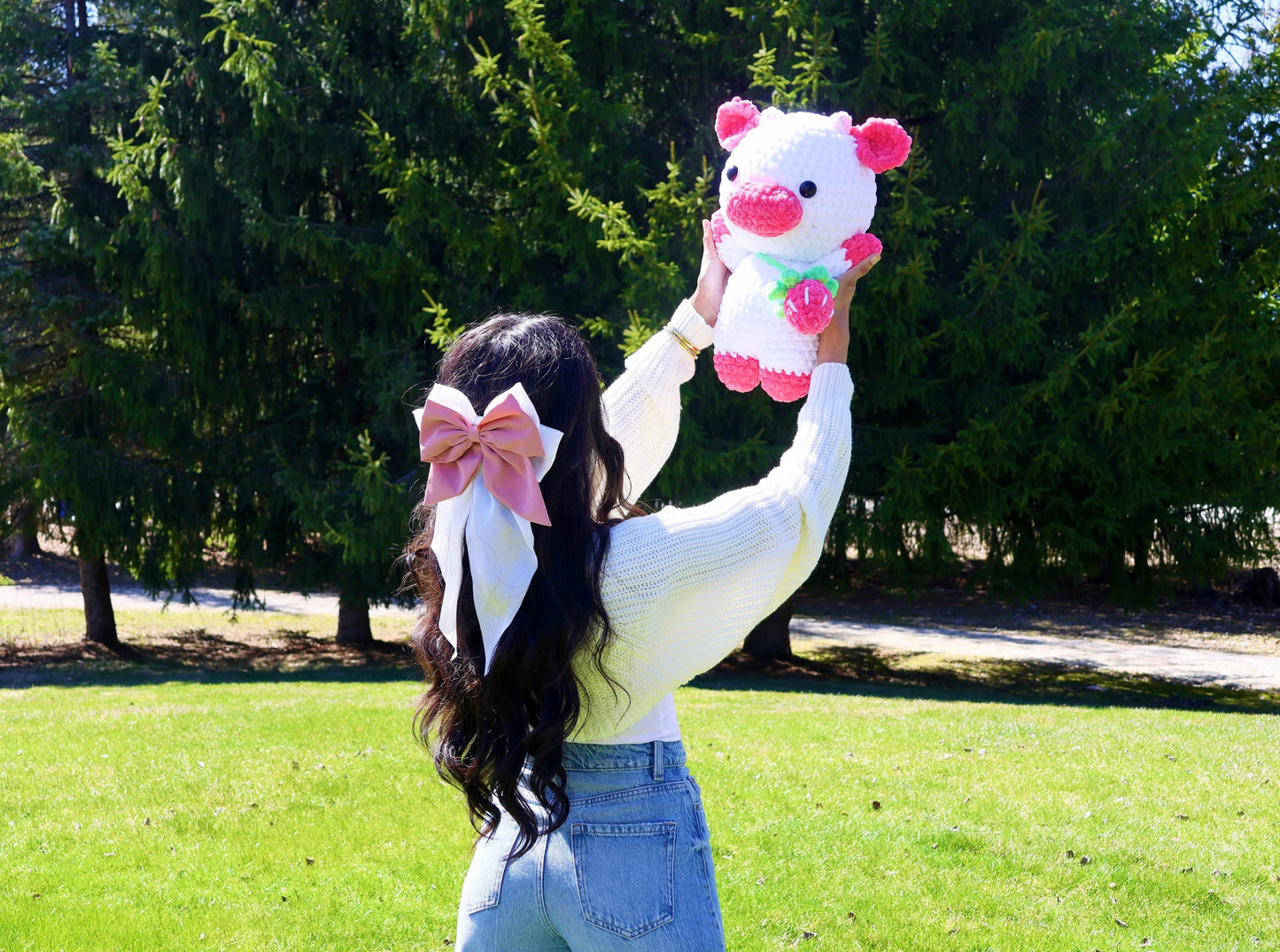 Crochet Pattern Strawberry Cow (Jumbo)