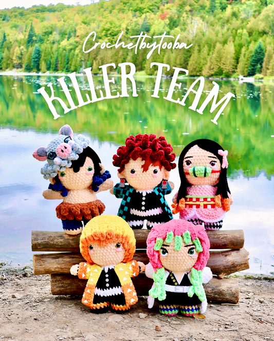 Bundle: 5 in 1 Killer Team (Jumbo) Crochet Pattern