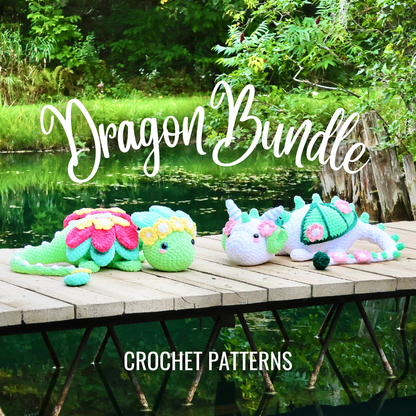 Bundle: Gardenia & Petals the Dragons (Jumbo) Crochet Pattern