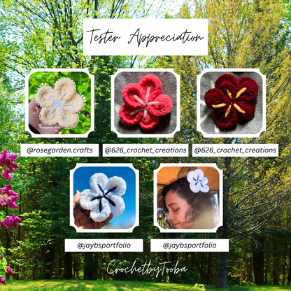 Flower Clip Crochet Pattern
