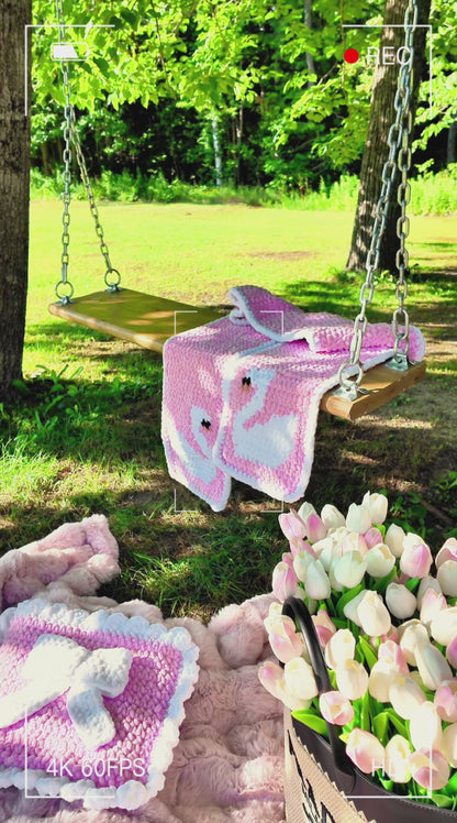Swan Duet Scarf Crochet Pattern