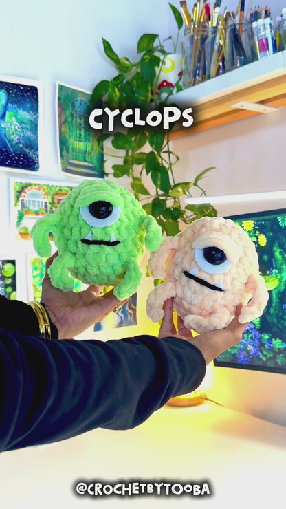 Crochet Pattern No-Sew Cyclops